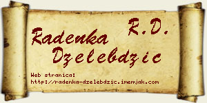 Radenka Dželebdžić vizit kartica